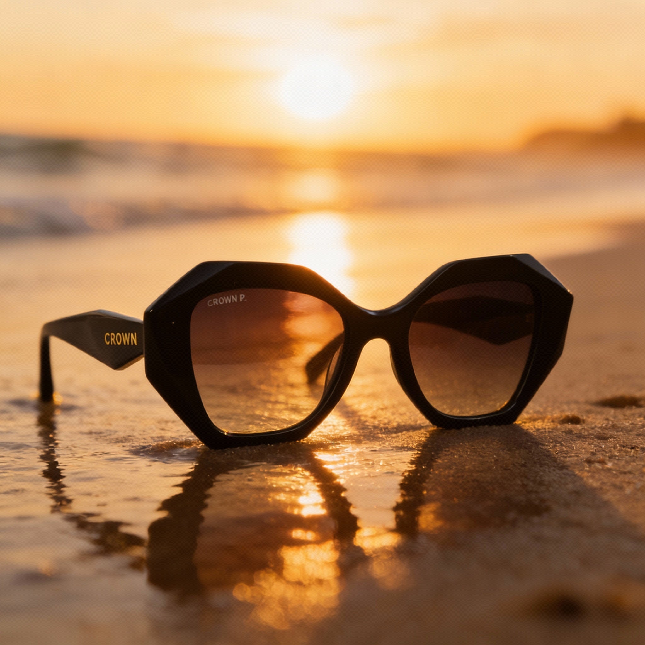 Bayview Geometric Sunglasses - Modern Luxury Eyewear | Crown Miami